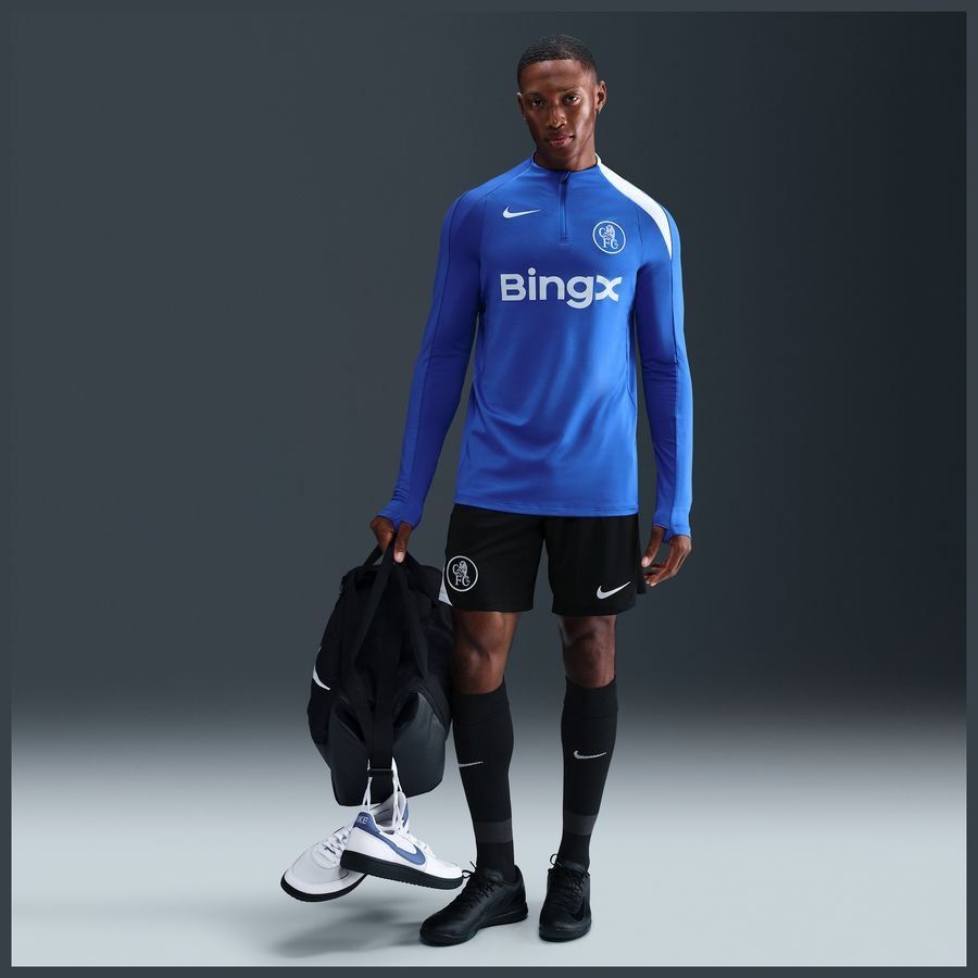 Chelsea Training Shorts Dri-FIT Strike 3rd - Black/Field Silver - Men's-SoccerKits Hub | Buy Soccer Jerseys Online